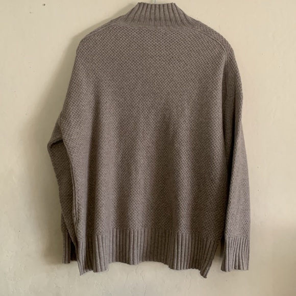 EVERLANE Stoopwaffle Recycled Cashmere Crewneck Sweater In Heather Sand Size L - Picture 8 of 8